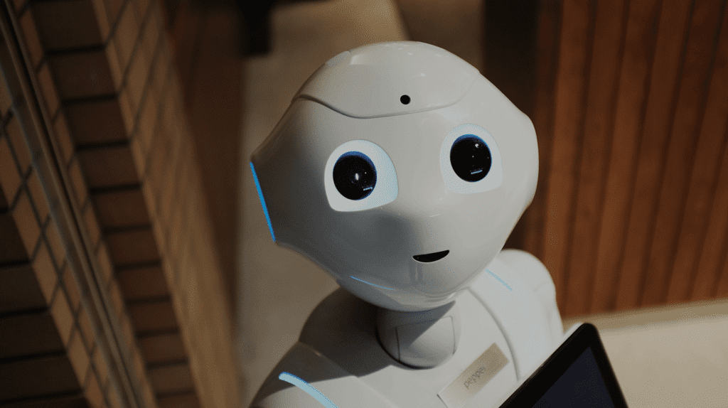 robot looking up